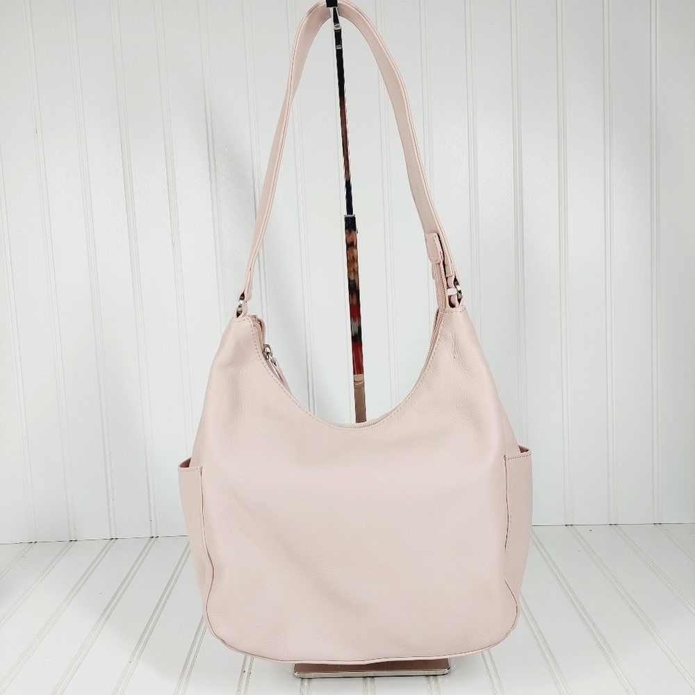 Gani Blush Leather Shoulder Bag 0293